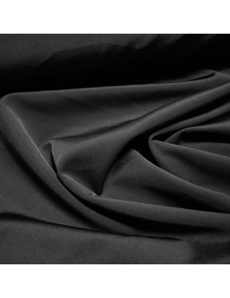 Tissu, Jersey Lycra Maillot de Bain, Noir Intense, Laize 150 cm, Polyester Spandex Stretch