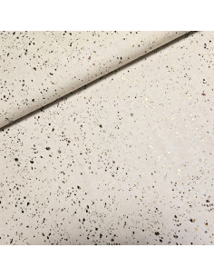 Viscose lin imprimé, lurex, tacheté