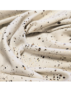 Viscose lin imprimé, lurex, tacheté 2
