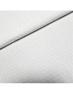 Coton plumetis, blanc