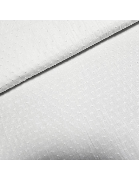 Coton plumetis, blanc