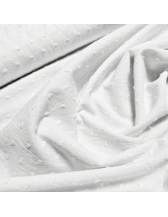 Coton plumetis, blanc 2