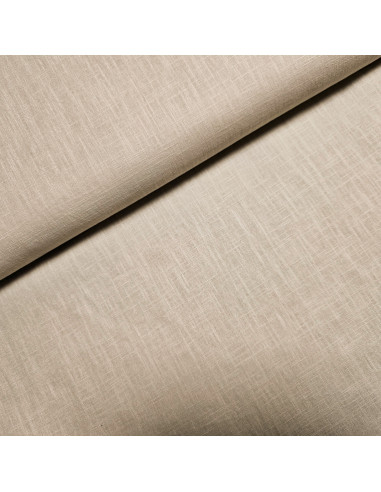 Tissu, Lin Lavé Uni, Beige Naturel, Laize 140 cm, 100% Lin 322g/ml