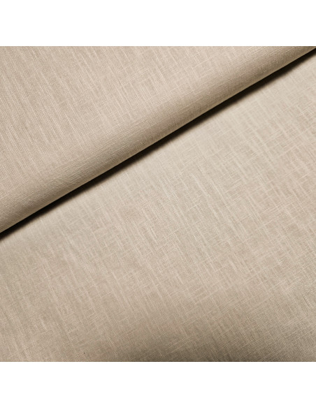 Tissu, Lin Lavé Uni, Beige Naturel, Laize 140 cm, 100% Lin 322g/ml