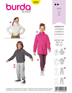 Patron N°9482 Burda kids : Coordonnés