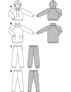 Patron N°9482 Burda kids : Coordonnés 2