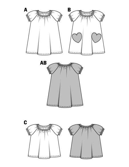 Patron N°9438 Burda kids : Robe et t-shirt