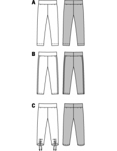 Patron N°9415 Burda kids : Legging fille 2