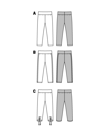 Patron N°9415 Burda kids : Legging fille