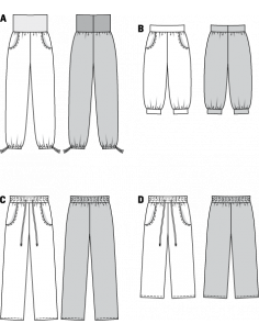 Patron N°7230 Burda Young : Pantalon 2