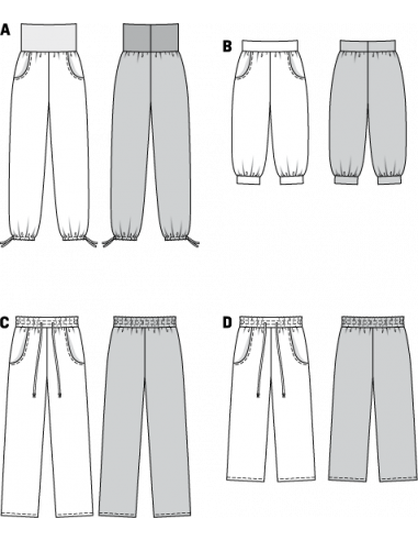 Patron N°7230 Burda Young : Pantalon