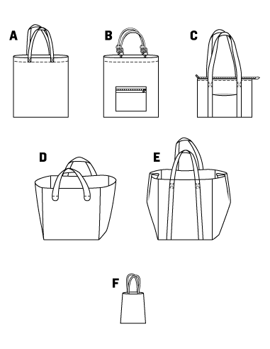 Patron N°7158 Burda : Sacs