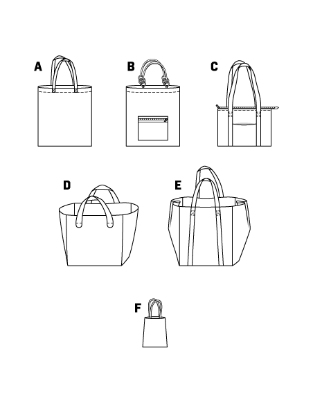 Patron N°7158 Burda : Sacs