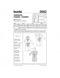 Patron N°2662 Burda kids : Peignoir 2