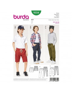Patron Burda Kids 9354 Pantalon