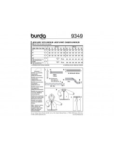 Patron Burda Kids 9349 Veste et pantalon 2