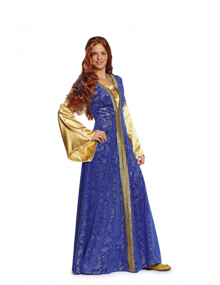 Patron Burda Carnaval 7468 - Déguisement Historique Robe, bonnet Moyen - Âge Femme