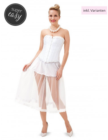 Patron Burda Carnaval 6739 - Déguisement Historique Jupon Femme