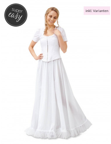 Patron Burda Carnaval 6739 - Déguisement Historique Jupon Femme