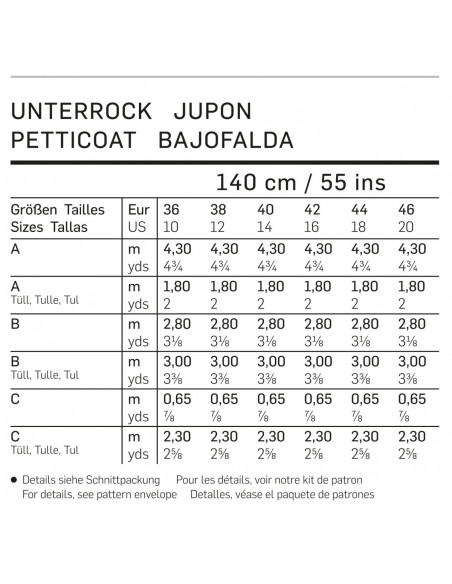 Patron Burda Carnaval 6739 - Déguisement Historique Jupon Femme