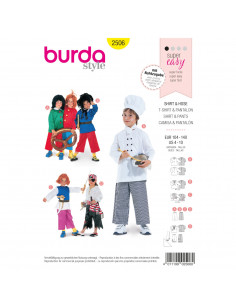 Patron Burda Carnaval 2506 - Déguisement Tunique et pantalon enfant