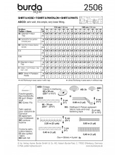 Patron Burda Carnaval 2506 - Déguisement Tunique et pantalon enfant 2