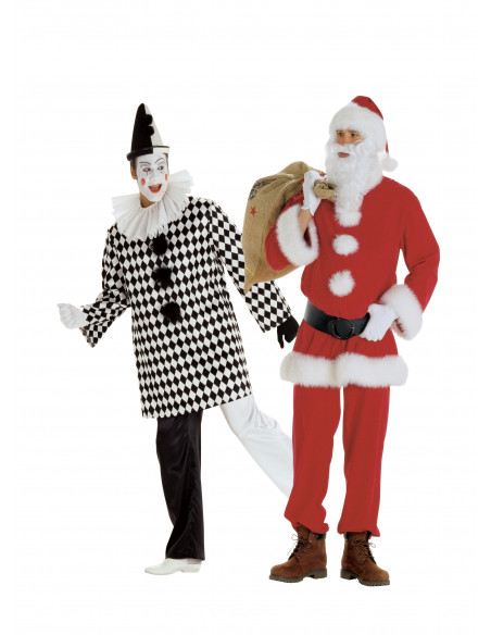 Patron Burda Carnaval 2466 - Déguisement Père Noel & Pierrot Homme