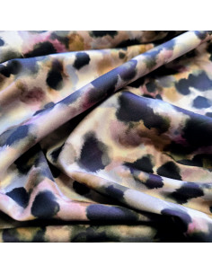 Satin de coton imprimé, peinture 2