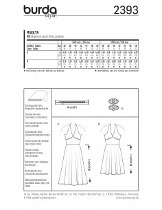 Patron Burda Carnaval 2393 - Déguisement Marilyn Femme 2