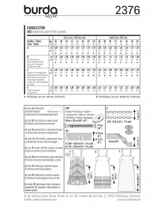 Patron Burda Carnaval 2376 - Déguisement Charleston Femme 2