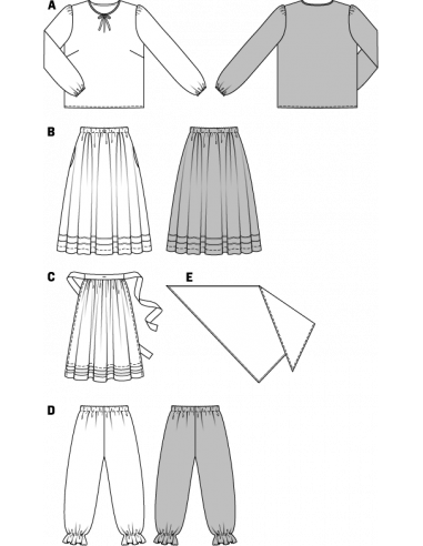 Patron Burda Carnaval 2366  - Déguisement Sorcière Adulte Mixte