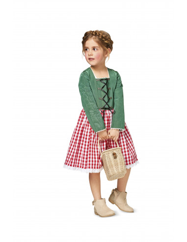 Patron Burda Carnaval 2356 -  Déguisement Petit chaperon rouge et Princesse enfant