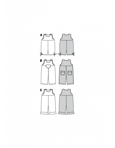 Patron Burda 9652 Kids Combinaison