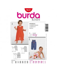 Patron Burda 9652 Kids Combinaison