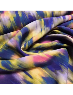 Tissu, Viscose Stretch Imprimée Radiance, Multicolore, Laize 150 cm, 97% Viscose 3% Elasthanne 132g/m² 2