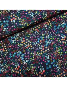Viscose imprimée, petites fleurs
