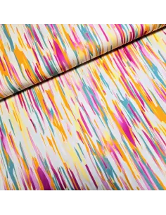 Tissu, Viscose Imprimée Géométrique, Laize 145 cm, 100% Viscose 152g/ml
