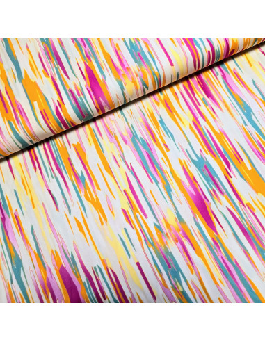 Tissu, Viscose Imprimée Géométrique, Laize 145 cm, 100% Viscose 152g/ml