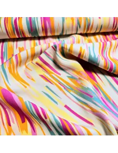 Tissu, Viscose Imprimée Géométrique, Laize 145 cm, 100% Viscose 152g/ml 2