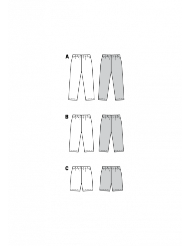 Patron Burda 9615 Kids Caleçons