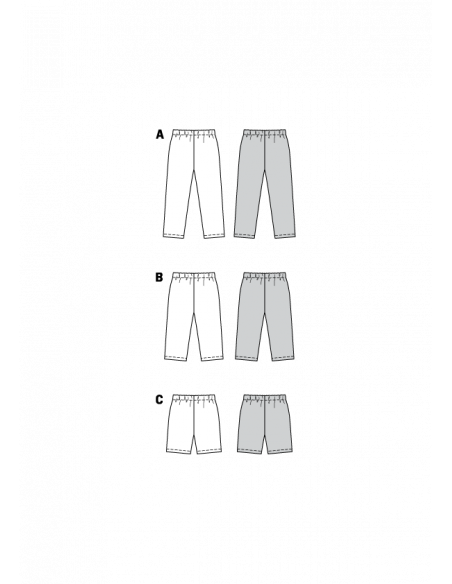 Patron Burda 9615 Kids Caleçons