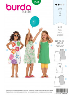 Patron Burda 9544 Kids Robe