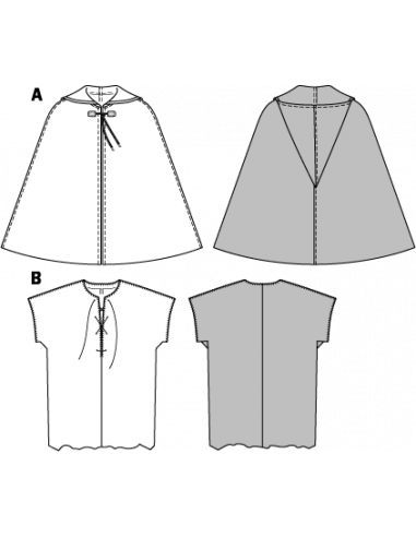 Patron Burda 9472 - Déguisement Historique Robin des bois