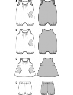 Patron Burda 9462 Kids Ensemble bébé 2