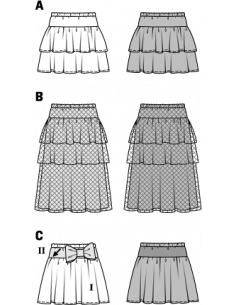 Patron Burda 9442 Kids Jupe 2