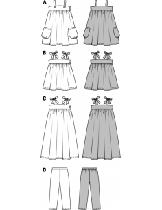 Patron Burda 9437 Kids Coordonnés 2