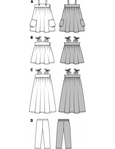 Patron Burda 9437 Kids Coordonnés