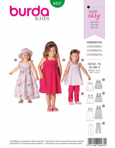 Patron Burda 9437 Kids Coordonnés