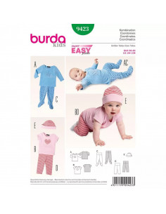 Patron Burda 9423 Kids Ensemble bébé