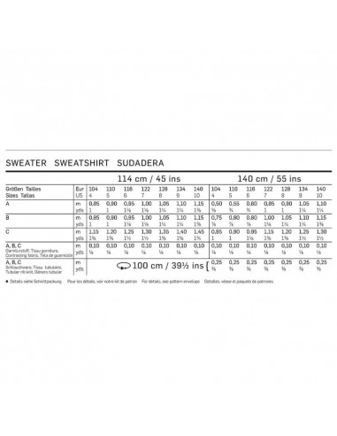 Patron Burda 9407 Kids Sweatshirt